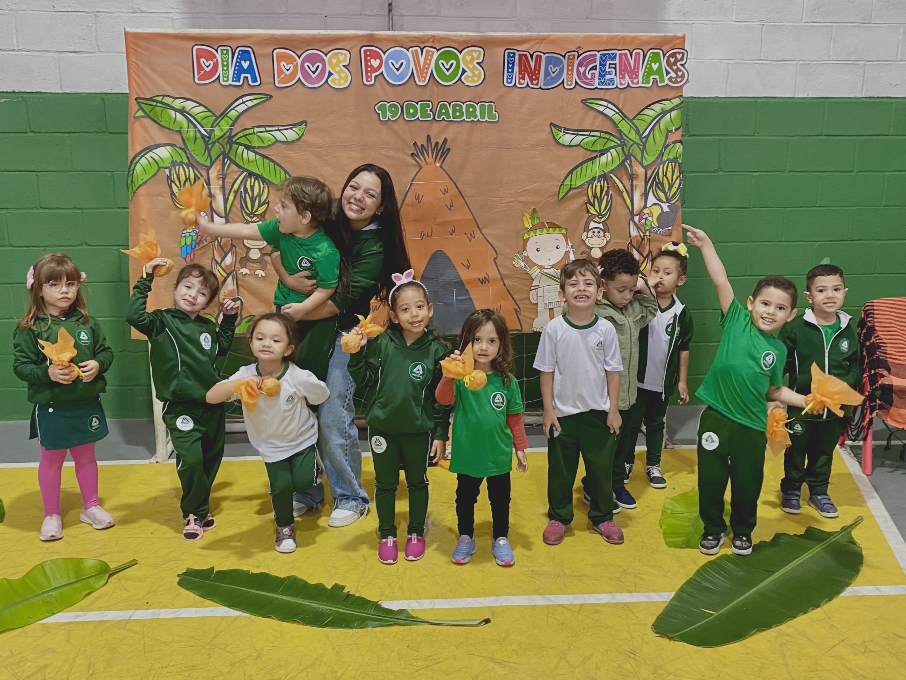 Crianças na Educação Infantil do Colégio Harmonia, São Mateus SP